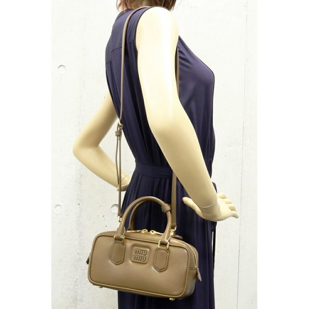 Miu Miu Leather Handbag Shoulder Bag Arcadi - Picture 2 of 5